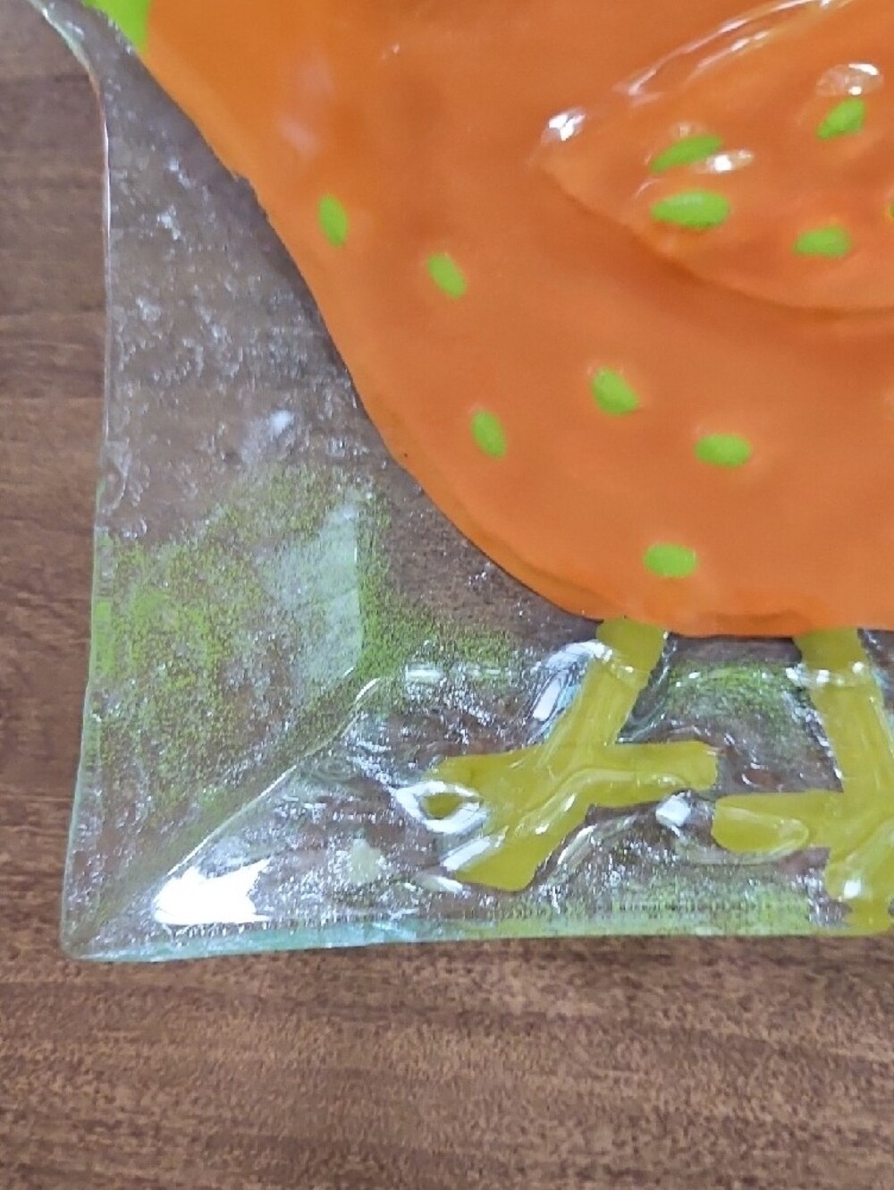 Foreside Home & Garden Fused Glass Bird Dish - Picture 9 of 9